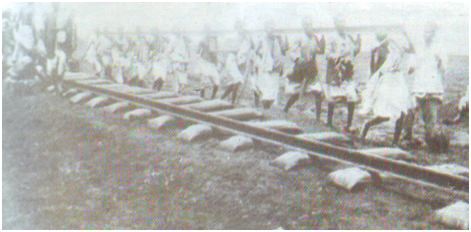 The-railroad-construction-in-progress